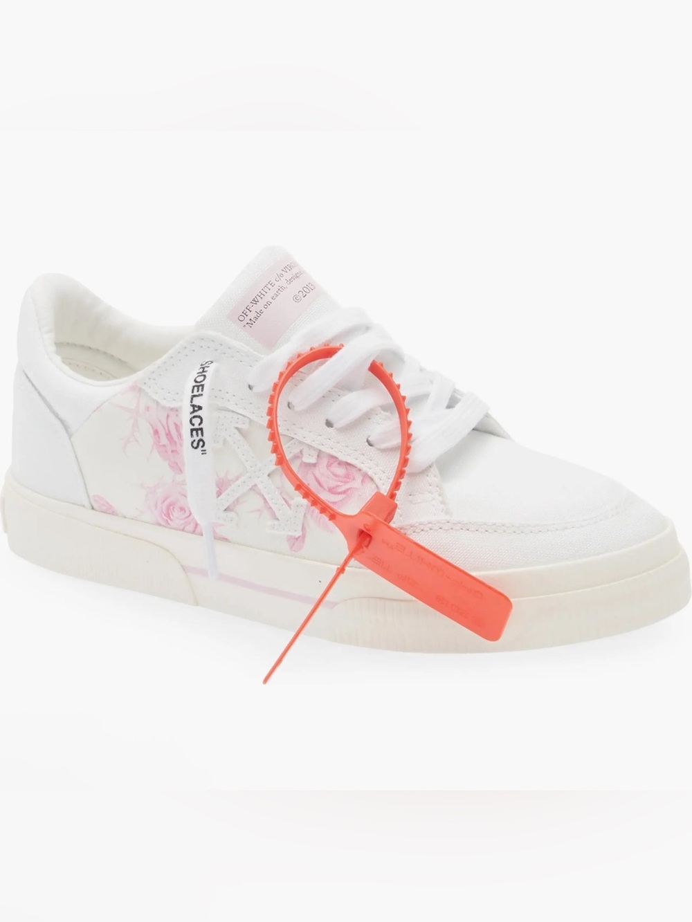 Off-White Vulcanized Animation Low Top Sneaker Pink Floral Size 39